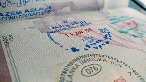 visado Maldivas en pasaporte